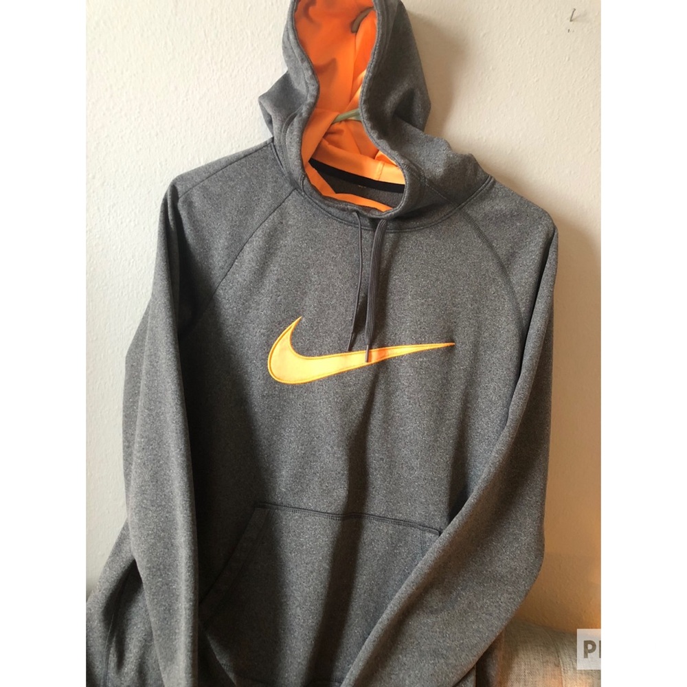 Gray & orange Nike sweatshirt